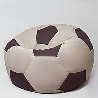 Кресло Мяч Coolki 100 см Черный с Бежевым Оксфорд 600D PU OP, код: 6719434