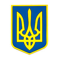 Магнит Резиновый Magnet Трезубец Герб Украины 5,5x4,1x0,3 см Желто-голубой (19401) OP, код: 7599015