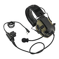 Мікрофон адаптер для Walkers Razor до рації + PTT для Baofeng/Kenwood 2 pin — Black