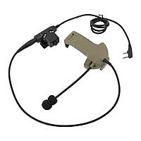 Мікрофон адаптер для Walkers Razor + PTT до рації Baofeng/Kenwood 2pin, Coyote