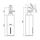 Дозатор для рідкого мила Qtap Liberty BLM 1152-1, фото 2