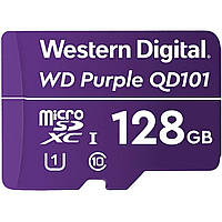 Карта пам'яті Western Digital MicroSDHC 128GB UHS-I Class 10 WD Purple QD101 (WDD128G1P0C)
