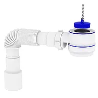 Сифон для душових піддонів Kronoplast П1000 1 1/2 із гнучкою трубою Ø40 x 40/50 (SG09000033)