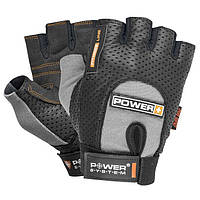 Перчатки для фитнеса Power System Power Plus Black/Grey XS