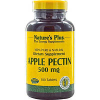 Яблочный уксус Nature's Plus Apple Pectin 500 mg 180 Tabs ST, код: 7518069