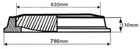 Важкий люк ЧОРН. (С-250) полім./піщ.Ø корп.790мм, кришка 630мм (навант. 25т) РУСЛАНА