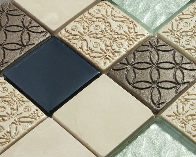 Мозаика камень стекло