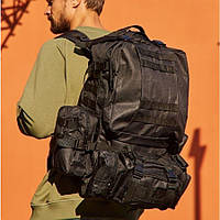 Рюкзак тактический 50 литров (+3 подсумки) Качественный штурмовой для похода и путешествий ZR-337 рюкзак баул