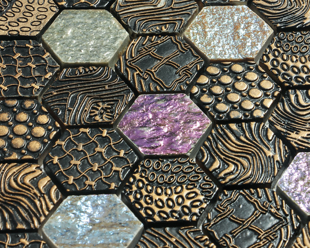 Красивая мозаика из камня