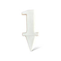 Шоколадний декор "Цифра біла 1"