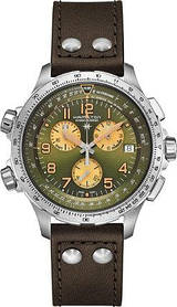 Чоловічі Годинники HAMILTON KHAKI AVIATION X-WIND GMT CHRONO QUARTZ H77912535