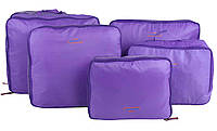 Набор дорожных органайзеров для вещей Bags in bag 5 предметов Фиолетовый (mka00081) OE, код: 1266404