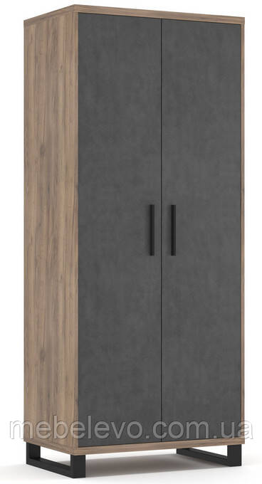 Шафа Омега 2Д 2000х834х553мм дуб крафт табако + матера   Меблі-Сервіс