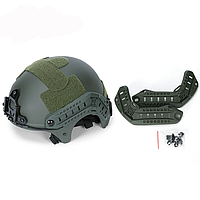 Рельсовое крепление для шлема FAST без ушей - Рельсы на каску шлем фаст для наушников, ночника, экшн-камеры,