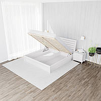Кровать Munger Ината с подъемным механизмом ламель 4,5 см Бук/Білий