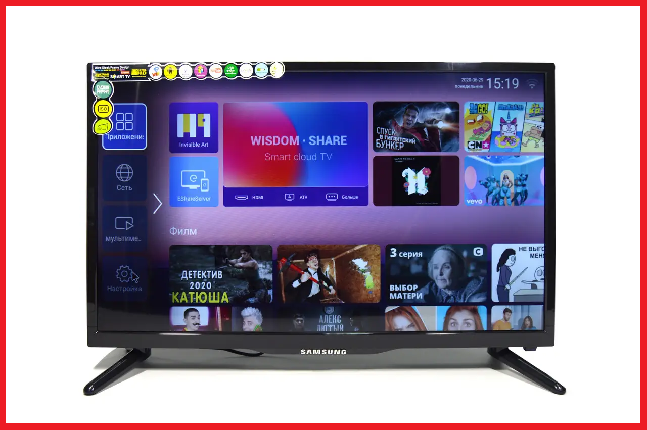 Телевізор Samsung Android 11 Smart TV 32 дюйма Самсунг Т2 FULL HD USB ...