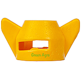 Гайка (ковпачок) форсунки обприскувача потрійної (трипозиційної) Biardzki S1 (жовта), фото 2