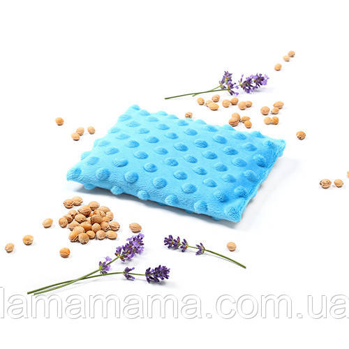 Грілка з кісточок вишні з ароматом лаванди (термофор) 13х16 см Блакитний BabyOno, фото 1