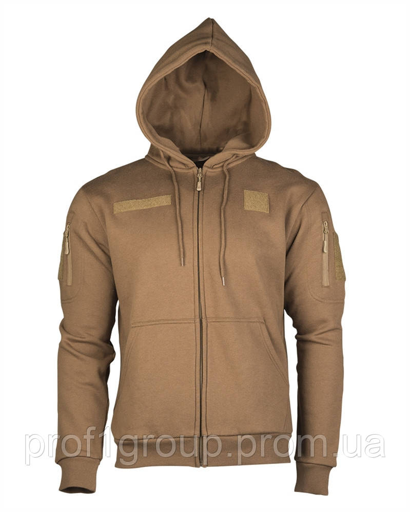 Реглан з капюшоном на блискавці TACTICAL HOODIE Coyote L