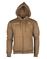 Реглан с капюшоном на молнии TACTICAL HOODIE Coyote L