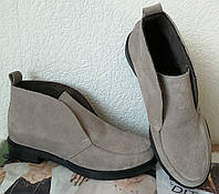 LorА Piana! Женские лоферы туфли полу ботинки натуральная бежевая замша Лора Пиана 38 40 и 41 размер 40