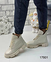 Женские ботинки зимние натуральная кожа/замш на шерсти Класические женские ботинки зима 37