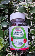 Мультивітаміни Yum-Vs для діабетиків, без цукру, малина, 60 желейок