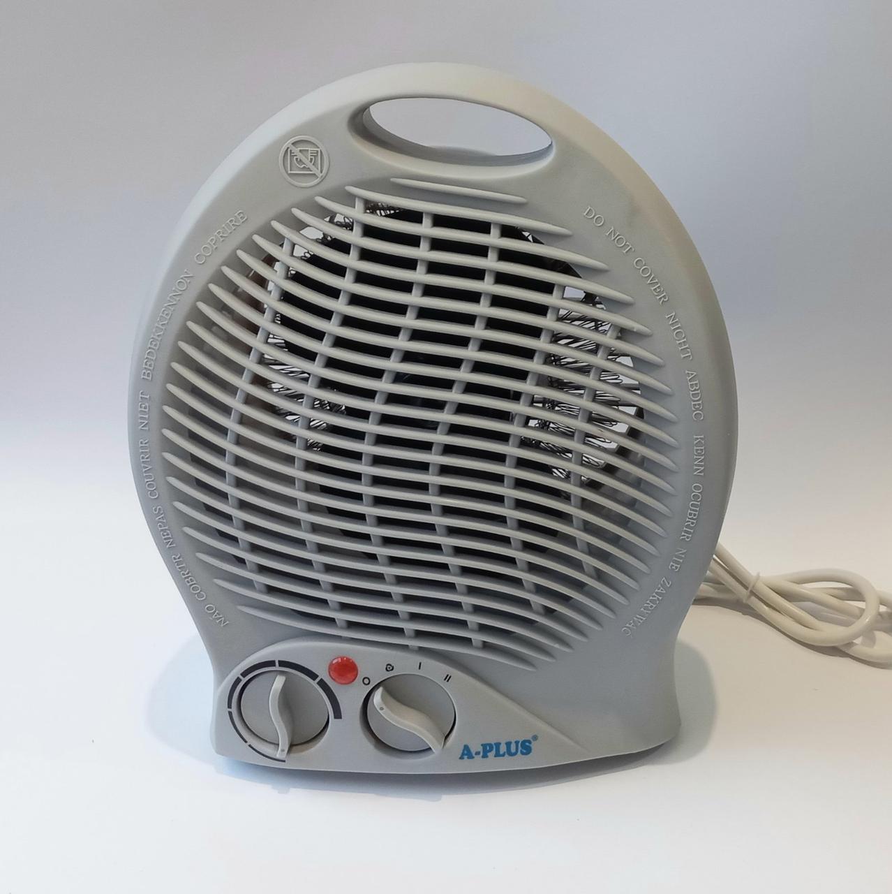 Тепловентилятор A-PLUS 2124 сірий 2000 ват, фото 1