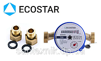 Счетчик воды ECOSTAR E-C 2,5 1/2 DN15 для холодной воды (+штуцера)