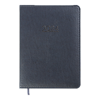 Щоденник 2024р. BuroMax A-5 BM.2196-03 PRIME штучна шкіра, темно-синій
