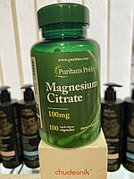 Минерал Магний,Puritan's Pride Magnesium Citrate 200 mg 90 caplets