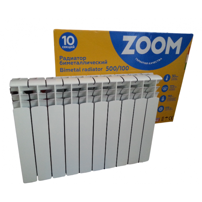 Радіатор біметалевий Zoom 500