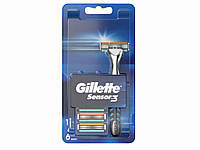 Бритва Gillette Sensor 3 6 Змінних касет ТМGILLETTE