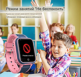 Дитячий смарт-годинник із відеозв'язком і GPS трекером і сім-картою (телефон), Вологозахистом  LT21 WiFi 2G 4G, рожеві, фото 5