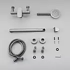 Змішувач для ванни з неіржавкої сталі SUS304 Frap F22805 довгий вилив матовий сатин, фото 4