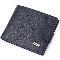 Популярний горизонтальний гаманець для чоловіків із натуральної шкіри флотар CANPELLINI 21884 Синє Toyvoo