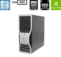 Комп'ютер Dell Precision T3500 TWR/Intel Xeon W3530 2.80GHz/12GB DDR3/SSD120GB+HDD500GB/NVIDIA Quadro FX1800(768MB DDR3)