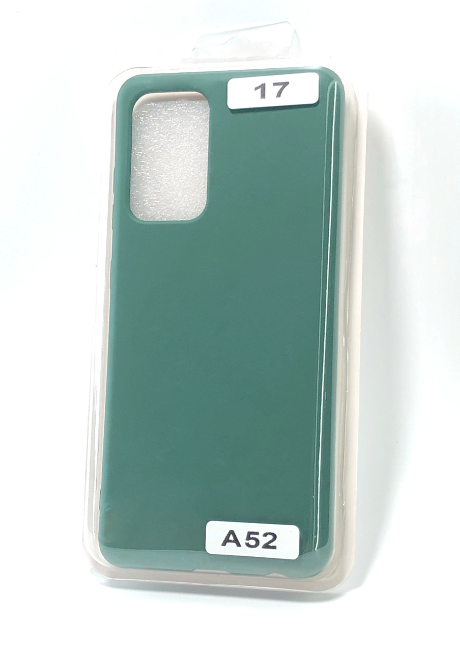 Чохол для телефону Samsung A52 Silicone Original FULL №17 Dark green (4you)
