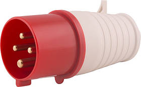 Силова вилка переносна e.plug.pro.4.32, 4п., 380В, 32А (024) / p011005