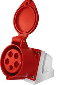 Силова розетка стаціонарна e.socket.pro.5.16, 5п., 380В, 16А (115) / p012007