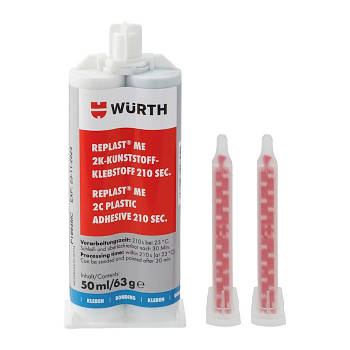 Клей 2К для пластику Wurth Replast Me 50 мл (210 сек)