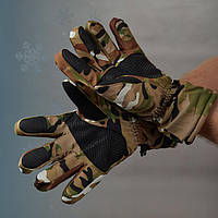 Перчатки мужские флисовые теплые зимние крепкие спортивные многоцелевые тактические удобные армейские
