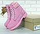 Зимові Жііночі Черевики Timberland Winter Pink (Хутро) 39, фото 3