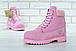 Зимові Жііночі Черевики Timberland Winter Pink (Хутро) 39, фото 5