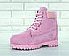 Зимові Жііночі Черевики Timberland Winter Pink (Хутро) 39, фото 7