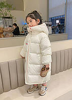 Детское зимнее пальто двухстороннее, детское белое пальто зима, детское розовое пальто оверсайз