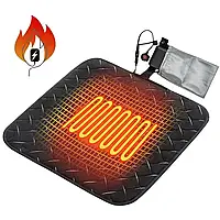 Подстилка, Коврик с подогревом Folem KM от USB(PowerBank) для Кресла, Ног или животных - Черный