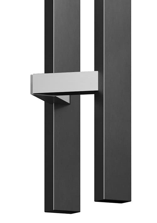 Чорні ручки скоби SteelTek G105 20х40х1,2 мм 45° (Україна)