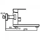 Змішувач для ванни Frap F32802 з нержавіючої сталі SUS304 колір матовий сатин, фото 7