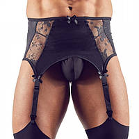 Пояс для чулок мужской Svenjoyment с кружевом Men's Suspender Belt M